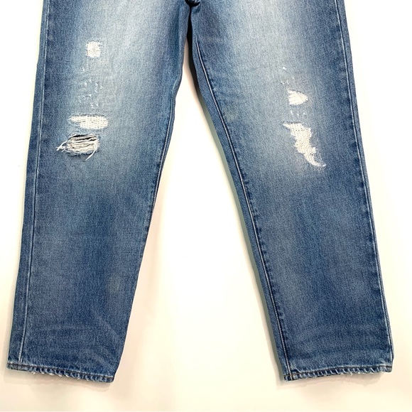 J.Crew Point Sur Slouchy Boyfriend Jeans Size 30 High Rise Button Fly Distressed - Picture 5 of 11